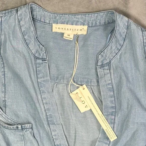 Lovestitch Chambray Midi Dress - Picture 4 of 6